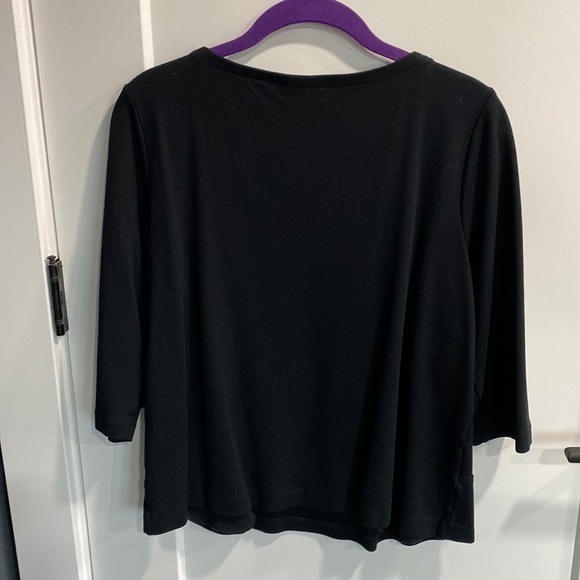 J Jill Ponte Polished Pocket Tee EUC - Picture 7 of 8